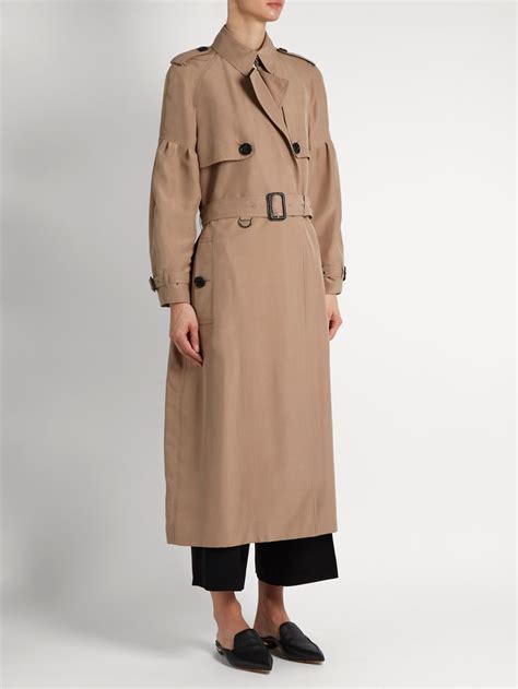 burberry maythorne silk trench coat|burberry trench coat women vintage.